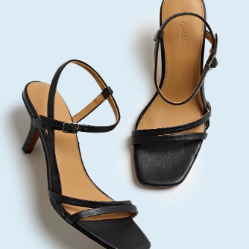 Madewell - The Shia Ankle Strap Sandal - True black - Size 9m
